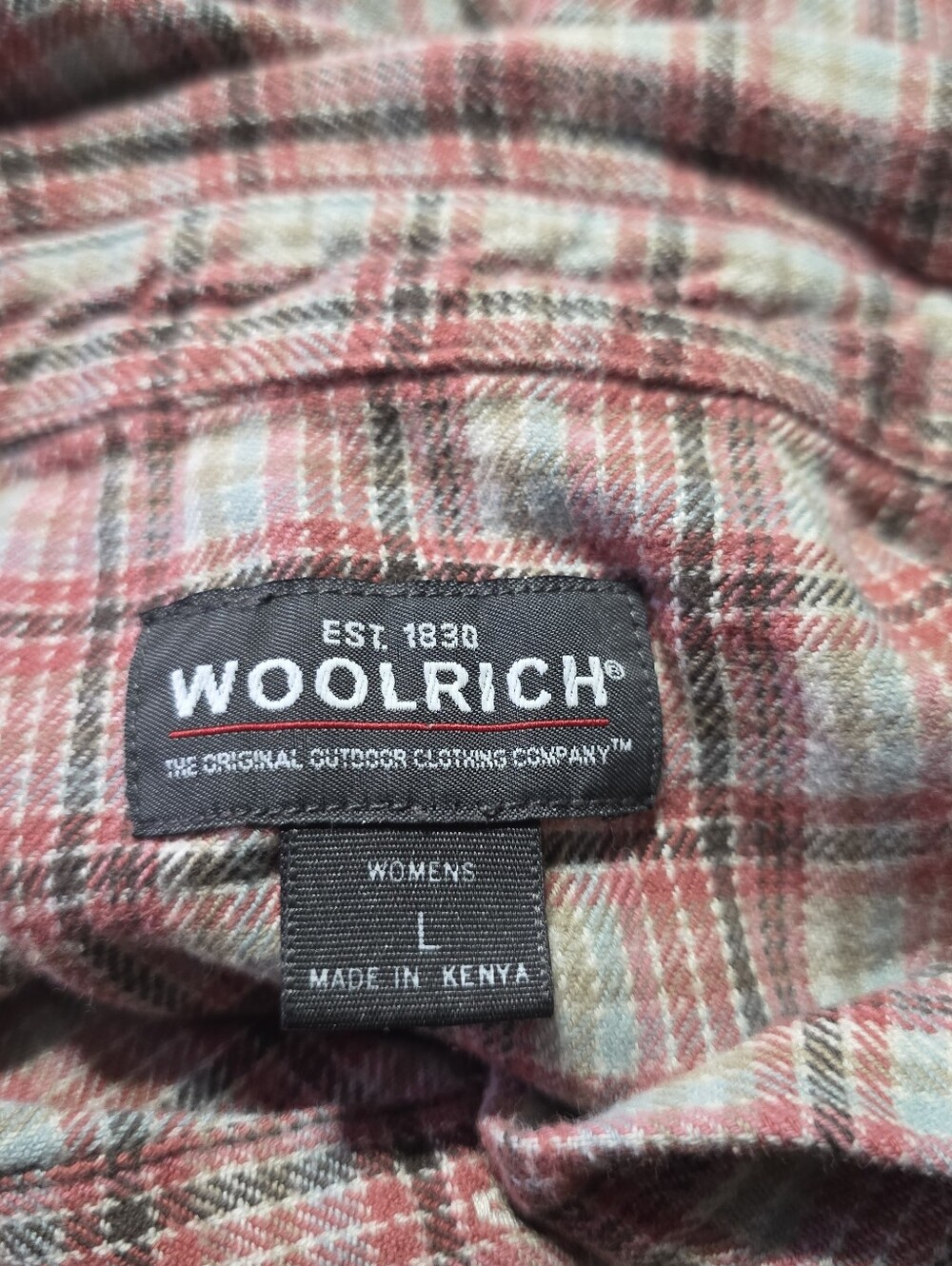 Woolrich Plaid Flannel Top Multicolor Size L - Picture 9 of 10